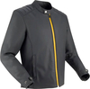 Segura Phil,  leather jacket,  color: Black/Yellow,  size: 3XL
