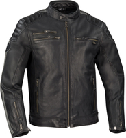 Segura Ventura,  leather jacket waterproof,  color: Black/Grey,  size: S