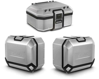 Shad Terra Full Pack,  top case & side cases,  color: Silver,  size: 37 L / 36 L/47 L