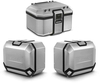 Shad Terra Full Pack,  top case & side cases,  color: Silver,  size: 48 L / 2x 47 L