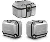 Shad Terra Full Pack,  top case & side cases,  color: Silver,  size: 48 L / 36 L/47 L