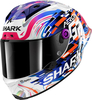 Shark Aeron-GP Zarco GP de France,  full face helmet,  color: White/Purple/Blue,  size: S