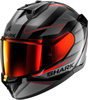Shark D-Skwal 3 Sizler,  full face helmet,  color: Grey/Black/Red,  size: L