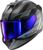 Shark D-Skwal 3 Sizler,  full face helmet,  color: Matt Black/Dark Grey/Blue,  size: XS