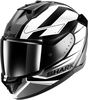 Shark D-Skwal 3 Sizler,  integral helmet,  color: Grey/Black/White,  size: L