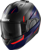 Shark Evo ES Kryd,  modular helmet,  color: Matt Dark Grey/Blue/Red,  size: S