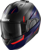 Shark Evo ES Kryd,  modular helmet,  color: Matt Dark Grey/Blue/Red,  size: S