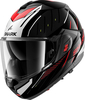 Shark OXO Rydger,  flip up helmet,  color: Black/Silver/Red,  size: M