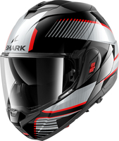 Shark OXO Sikter,  flip up helmet,  color: Black/Silver/Red,  size: XS