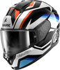 Shark Ridill 2 Apex,  full face helmet,  color: Black/White/Blue/Orange,  size: M