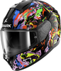 Shark Ridill 2 Raging Beast,  full face helmet,  color: Black/Violet/Green,  size: XL