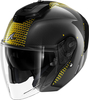 Shark RS Jet Carbon Ikonik,  open face helmet,  color: Black/Gold,  size: XS