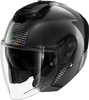 Shark RS Jet Carbon Ikonik,  open face helmet,  color: Black/Rainbow,  size: XS
