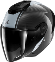 Shark RS Jet Carbon Skin,  open face helmet,  color: Black/Grey,  size: XS