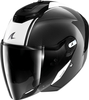 Shark RS Jet Carbon Skin,  open face helmet,  color: Black/White,  size: XL