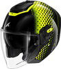 Shark RS Jet Stride,  open face helmet,  color: Black/Neon-Yellow,  size: XXL