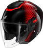 Shark RS Jet Stride,  open face helmet,  color: Black/Red,  size: XS