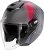 Shark RS Jet Stride,  open face helmet,  color: Matt Grey/Red/Purple,  size: XL