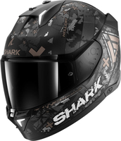 Shark Skwal i3 Hellcat,  integral helmet,  color: Matt Black/Silver/Dark Grey,  size: M