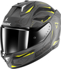 Shark Skwal i3 Linik,  full face helmet,  color: Matt Grey/Yellow/Dark Grey,  size: S