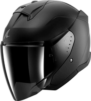 Shark Skwal Jet Blank,  open face helmet,  color: Matt-Black,  size: L