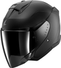 Shark Skwal Jet Dark Shadow,  open face helmet,  color: Matt-Black,  size: L