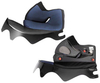 Shark Spartan 1.2/Spartan Carbon 1.2,  cheek pads,  color: Dark Grey,  size: 20 mm