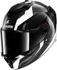 Shark Spartan GT Pro Carbon Kultram,  full face helmet,  color: Black/White,  size: XXL