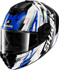 Shark Spartan RS Hibolt,  full face helmet,  color: Black/Blue/White,  size: XXL