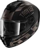 Shark Spartan RS Raceshop Troy Lee,  full face helmet,  color: Matt Black/Grey,  size: XXL