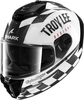 Shark Spartan RS Raceshop Troy Lee,  full face helmet,  color: White/Black,  size: XS