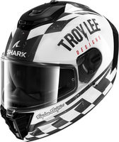 Shark Spartan RS Raceshop Troy Lee,  full face helmet,  color: White/Black,  size: XXL