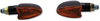 Shin Yo Arrow Mini,  turn signals,  color: Carbon Orange,  size: Short