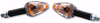 Shin Yo Big Peak,  turn signals,  color: Black Clear,  size: Long