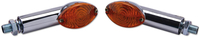 Shin Yo Cat-Eye Mini,  turn signals,  color: Chromed Orange,  size: Long