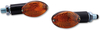 Shin Yo Cat-Eye Mini,  turn signals,  color: Chromed Orange,  size: Short