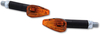 Shin Yo Peak,  turn signals,  color: Black Orange,  size: Long