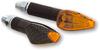 Shin Yo Peak,  turn signals,  color: Carbon Orange,  size: Short