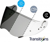Shoei CNS-2,  visor photochromatic