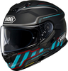 Shoei GT-Air 3 Discipline,  full face helmet,  color: Matt Black/Turquoise/Red,  size: M