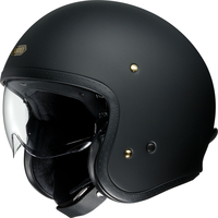 Shoei J.O,  jet helmet,  color: Matt-Black,  size: S