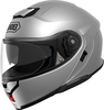 Shoei Neotec 3,  flip up helmet,  color: Silver,  size: M