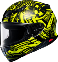 Shoei NXR2 Beaut,  full face helmet,  color: Neon-Yellow/White/Black,  size: L