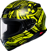 Shoei NXR2 Beaut,  full face helmet,  color: Neon-Yellow/White/Black,  size: XL
