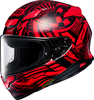 Shoei NXR2 Beaut,  full face helmet,  color: Red/White/Black,  size: XL