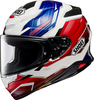Shoei NXR2 Capriccio,  full face helmet,  color: White/Black/Blue/Red,  size: M