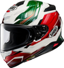 Shoei NXR2 Capriccio,  full face helmet,  color: White/Black/Green/Red,  size: L