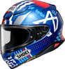 Shoei NXR2 Diggia,  integral helmet,  color: Matt-Blue/Red/White,  size: L