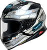 Shoei NXR2 Fortress,  full face helmet,  color: White/Grey/Black/Blue,  size: M