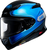Shoei NXR2 Sheen,  full face helmet,  color: Blue/Black,  size: XXL